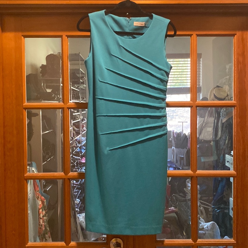Calvin Klein New Turquoise Dress Size 8